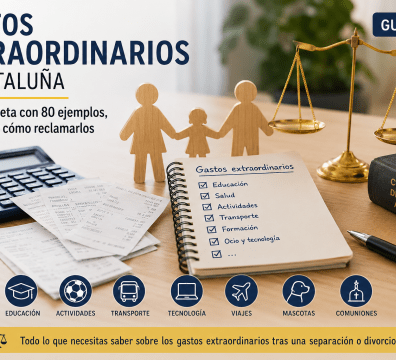 Guía sobre gastos extraordinarios de hijos en Cataluña tras una separación o divorcio
